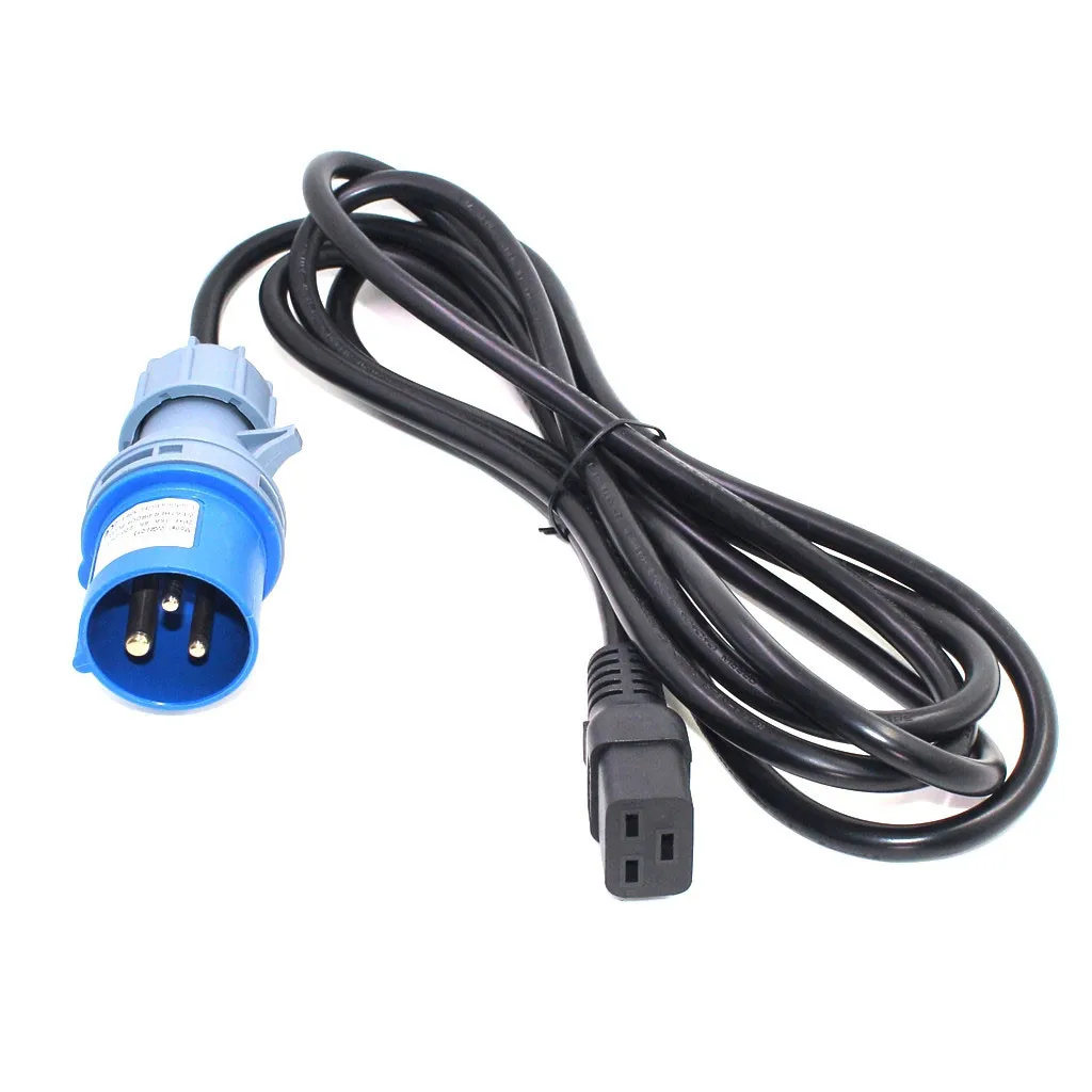 Штепсельная Вилка IEC316P6 к шнуру питания IEC320 C19 промышленный сверхмощный