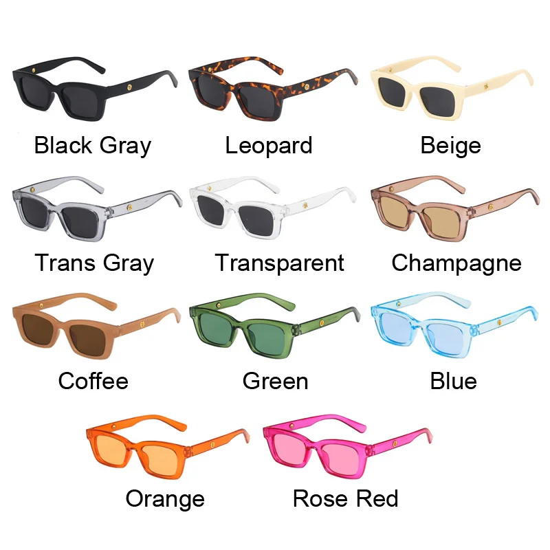 Очки солнцезащитные женские квадратные небольшие модные брендовые дизайнерские