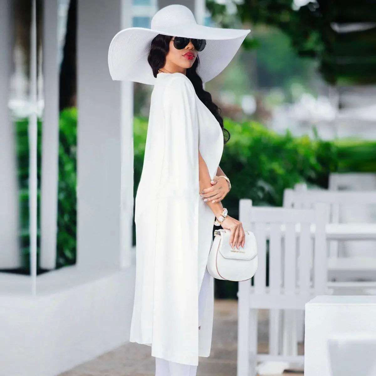 Женская Длинная накидка Осенний Блейзер пальто кардиган куртка облегающий