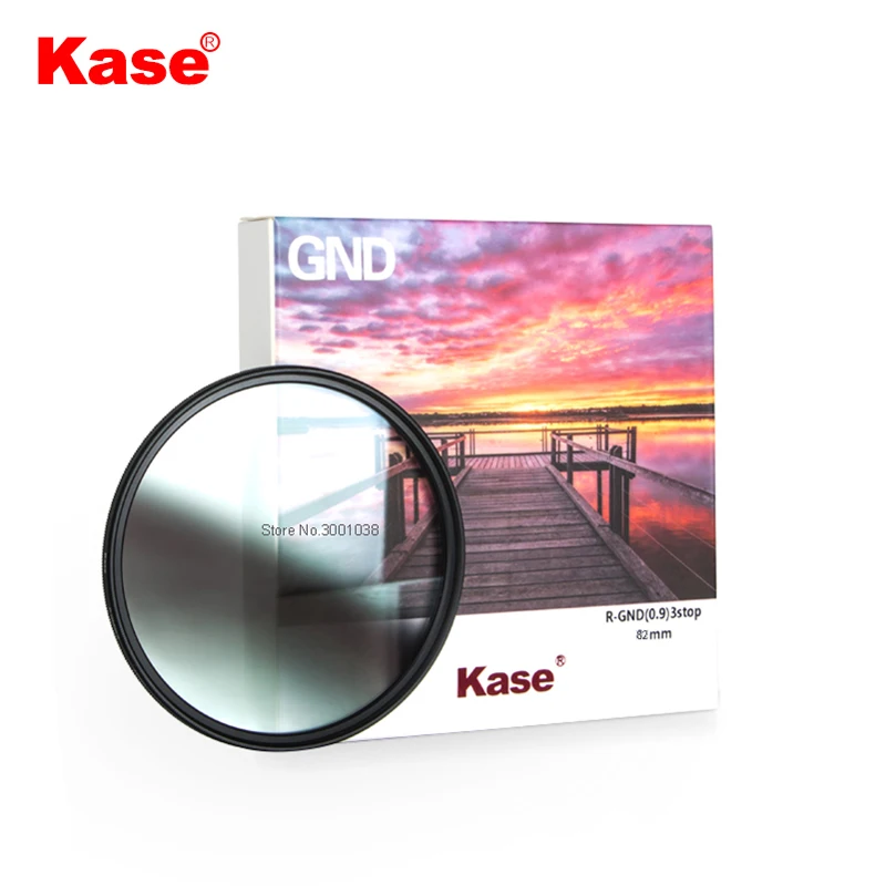 

Kase 77mm / 82mm R-GND8 Reverse Graduated Neutral Density 0.9 Filter (3-Stop)