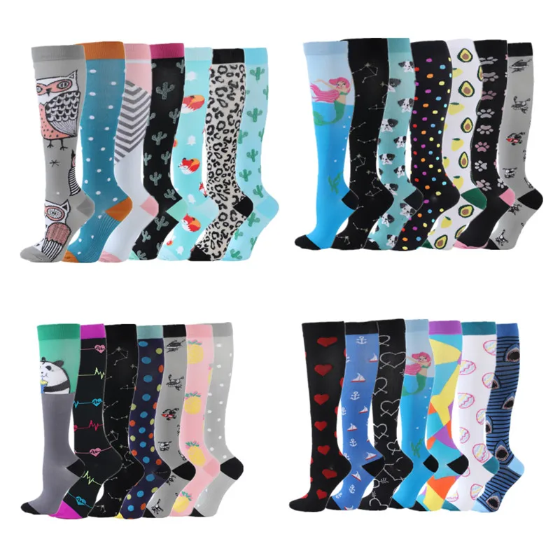 

Носки компрессионные женские до колена, носки компрессионные для бега и занятий спортом, против усталости, диабета, варикозного расширения ...