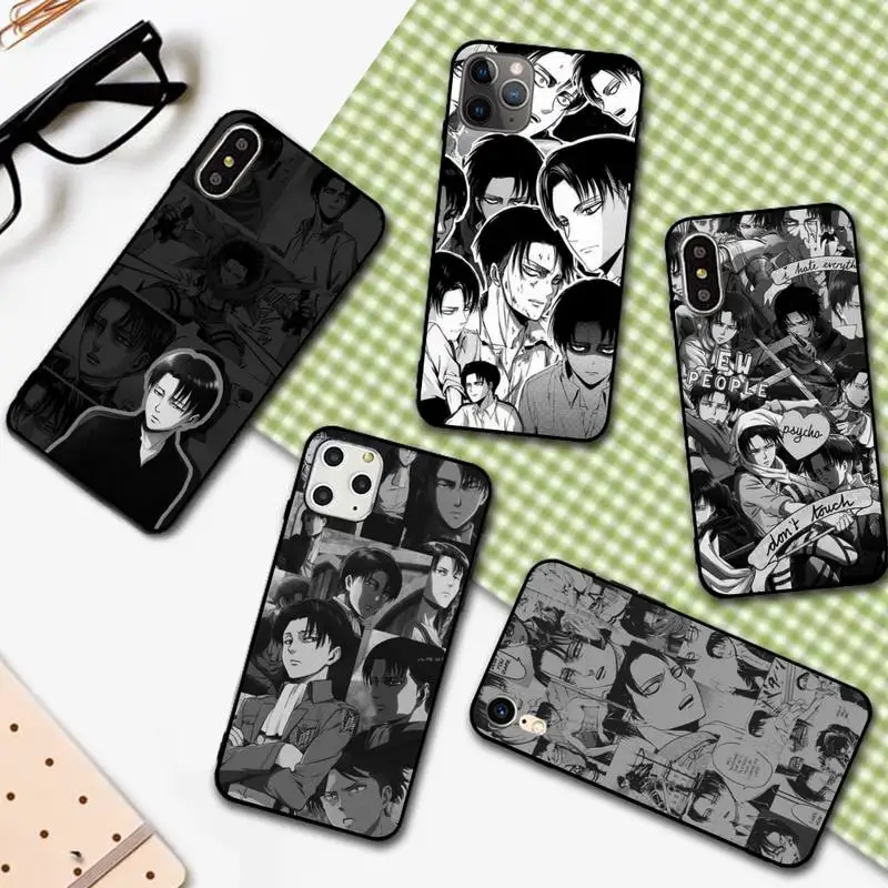 YNDFCNB Levi Ackerman чехол для телефона iPhone 11 12 pro XS MAX 8 7 6 6S Plus X 5S SE 2020 XR чехол|Бамперы| |