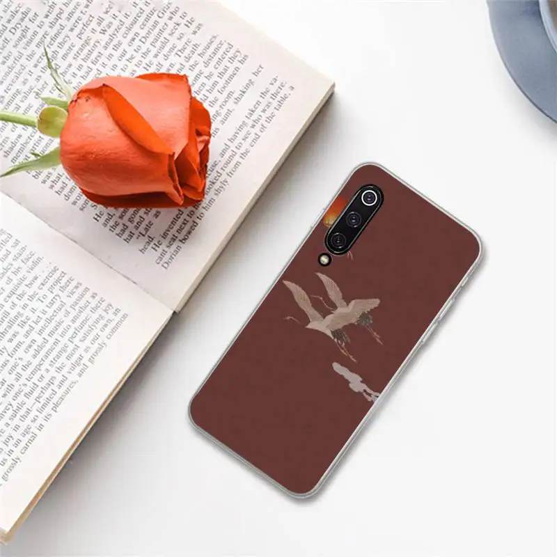 

Crane in China art Phone Case For xiaomi Redmi 5 5A plus 7A 8 note 2 3 4 5 5A 6 7 GO K20 A2 funda shell capa