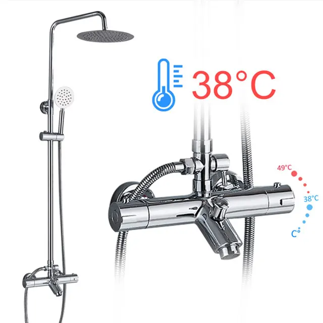 Хромированный смеситель для душа, настенный кран для ванны, Душевая ...