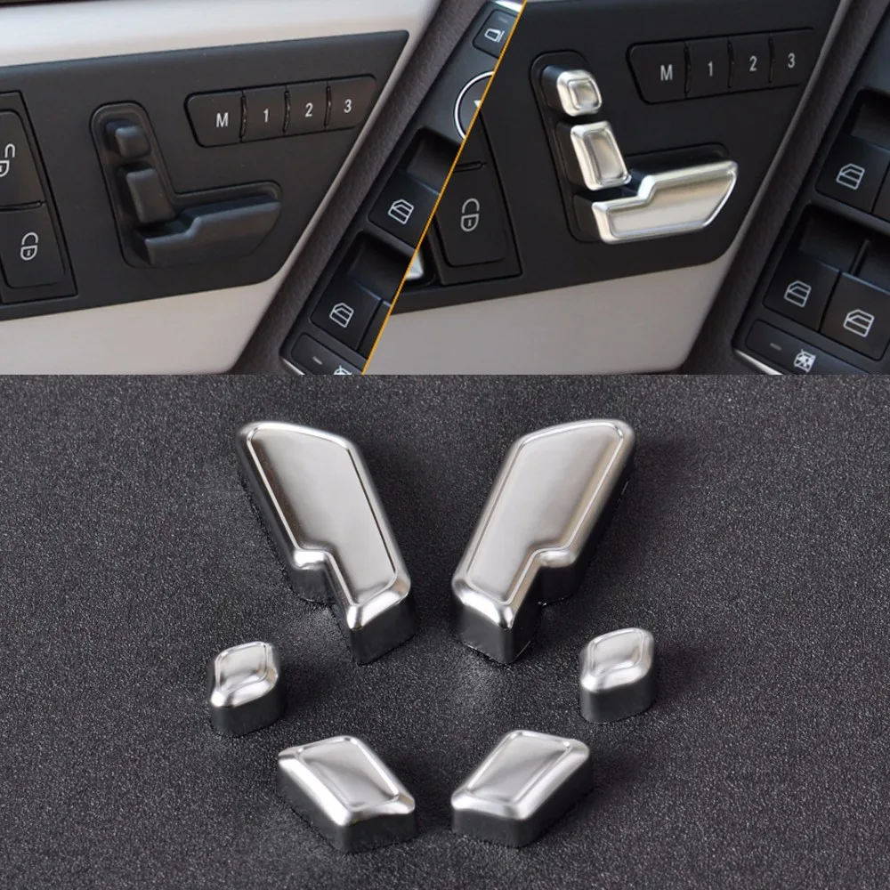 Кнопка регулировки сиденья автомобиля Наклейка для Mercedes Benz A B C E класс W204 W212 GLA X156