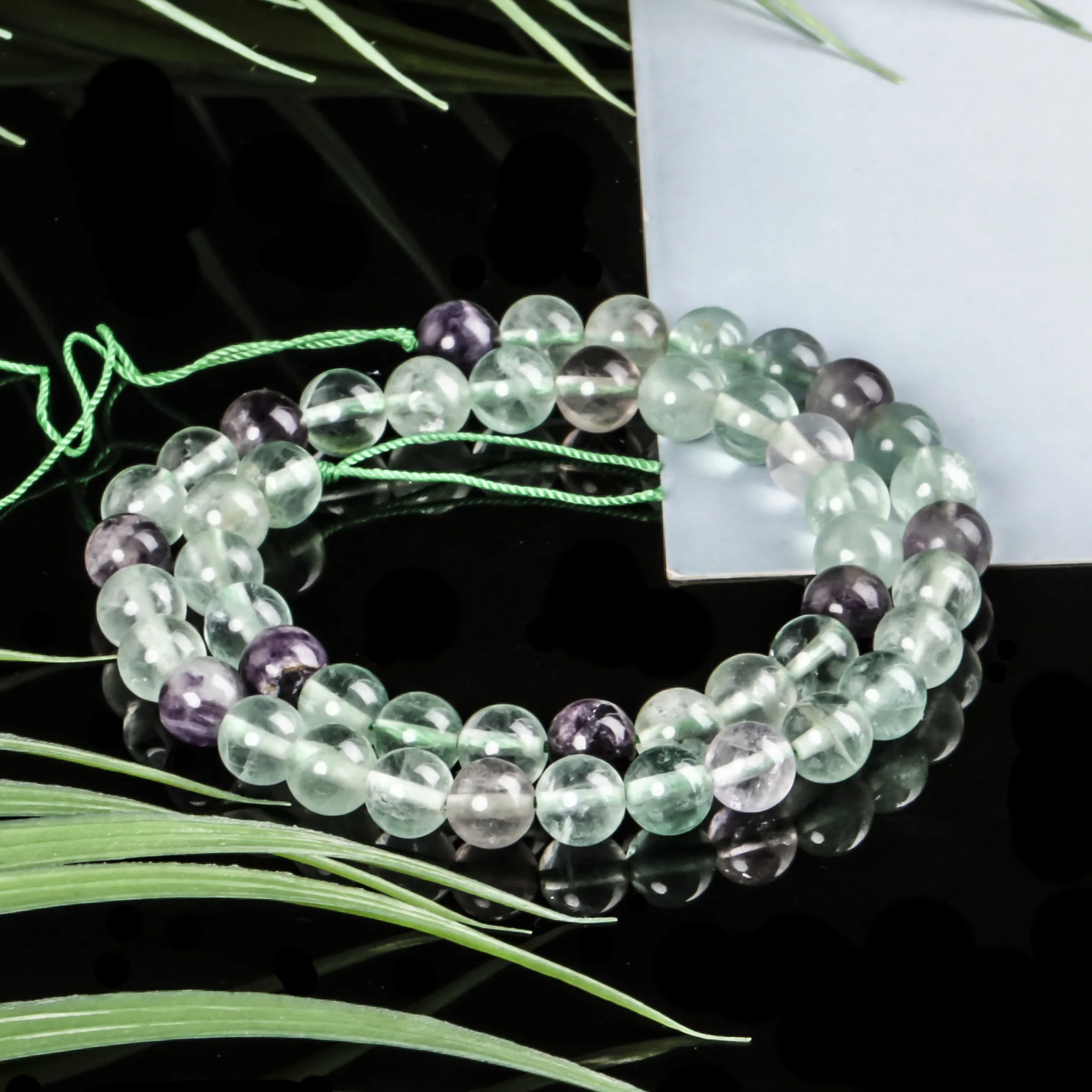 

Fashion jewellry Colorful Fluorite stone loose bead suitable for DIY bracelet necklace accessories making Amulet
