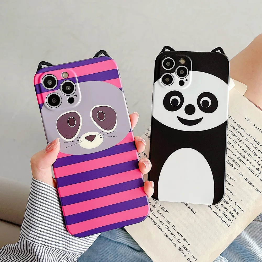 Новый мультяшный флип-чехол с острыми ушками и тонкими отверстиями для iphone 11 12 pro XS Max X XR 7 8 Plus SE 2020 12 Pmax