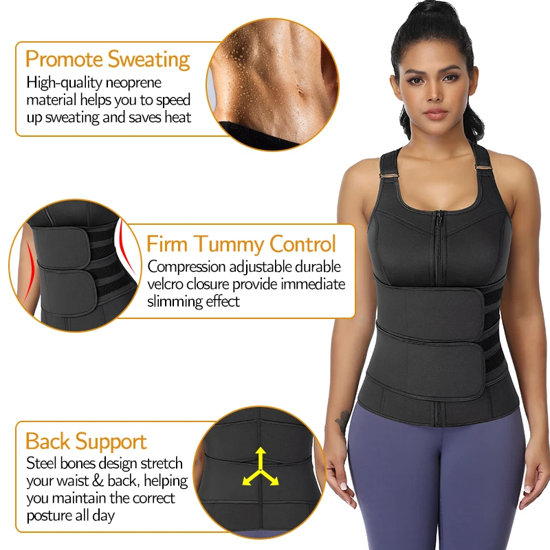 Корсет для тренировки талии жилет от пота потеря веса корректор фигуры