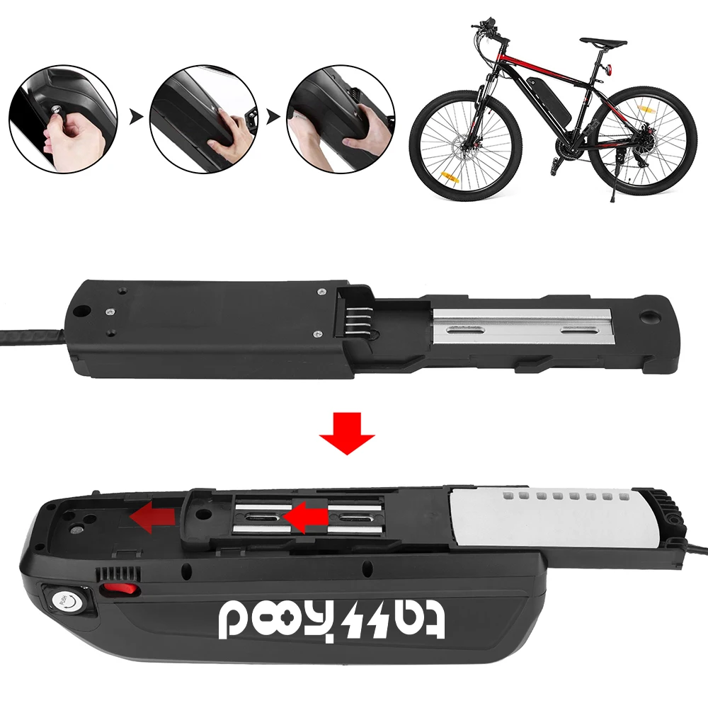 Online Hailong Design 52v 500w 750w 48v E-bike Batterie Pack 52V 10AH Unten Rohr Flasche Batterie Für Fett Bike 48v 1000w Elektrische Fahrrad