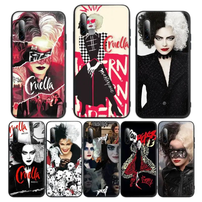 

Fashion Cruellas Phone Case for Huawei p10 p20 p30 p40 p40pro p20lite p30pro p9lite2016 coque Fundas