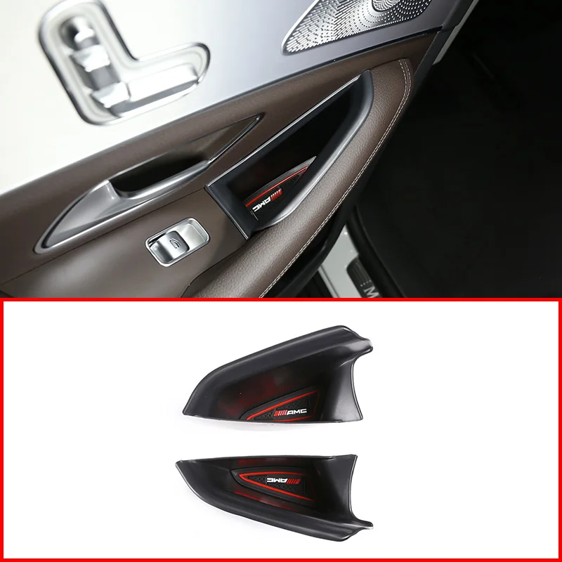 

2Pcs ABS Door Storage Box Handle Glove Armrest Box For Mercedes Benz GLE Class GLE350 400 W167 2020