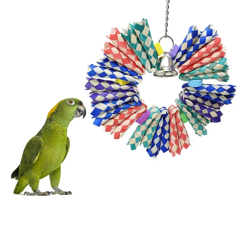 

Декоративные игрушки для птичьих клеток для попугаев надежные и жевательные подвесные игрушки для жевания