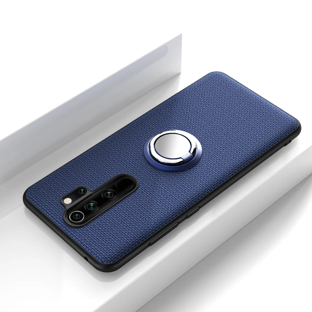 Защитный чехол для Red mi Note 8 Pro 8T 7 Чехол для Xiaomi mi Note 10 CC9 Pro магнитное автомобильное кольцо-держатель на палец кожаный полный Чехол