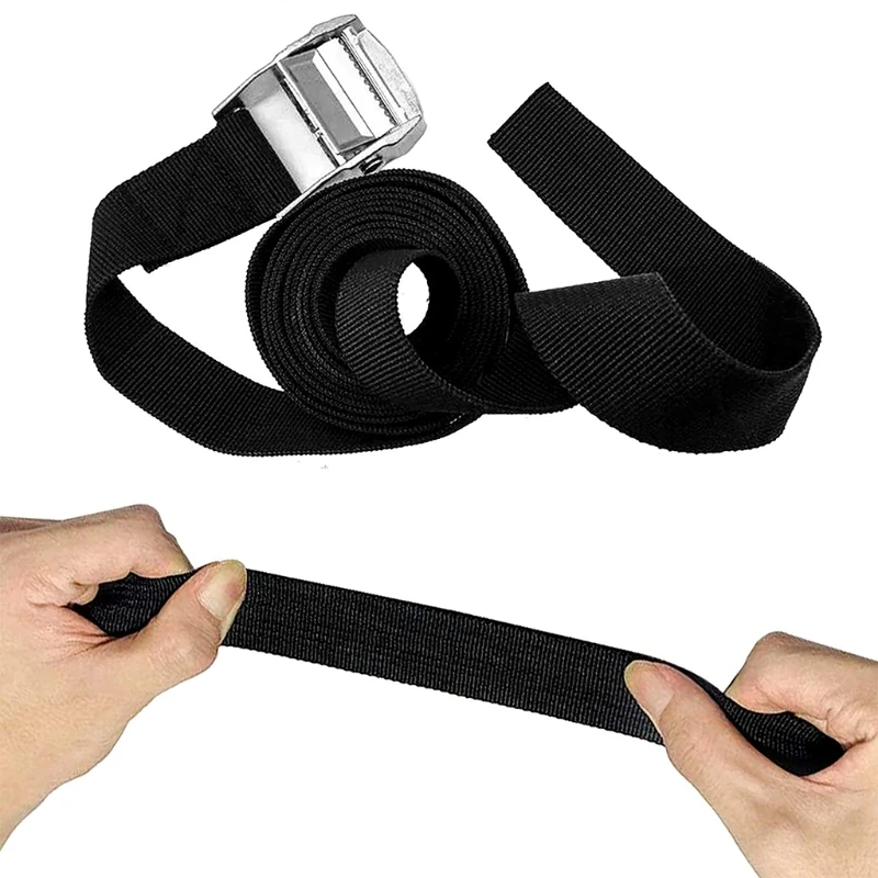 

10pcs Black Fastening Straps with Buckle Wear-resistant Lashing Straps with Lock for Attaching to Bicycle Carrier