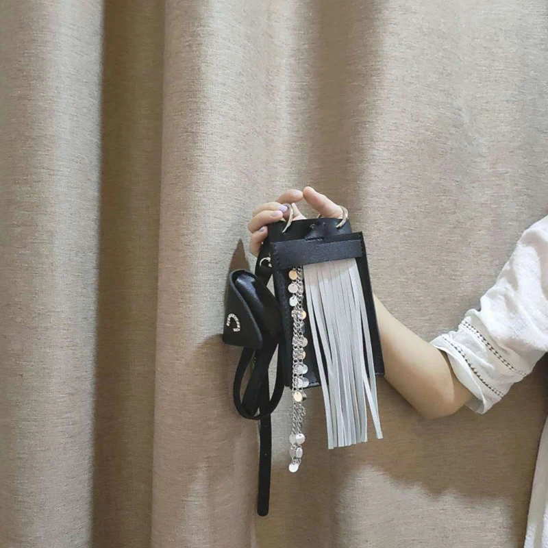 

2021 Brand Tassel Sequins Women's Shoulder Messenger Bags New Mini Lipstick Bag Pu Leather Designer Shoulder Bags Ladies Pures