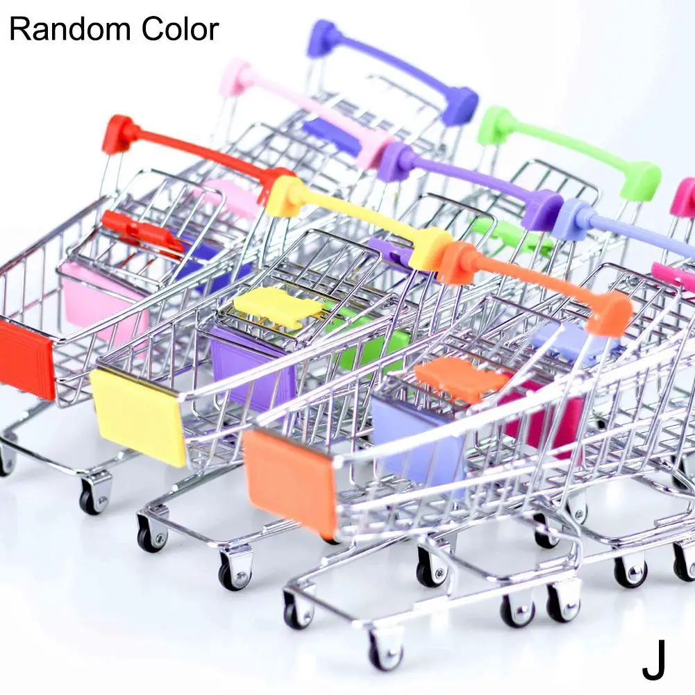 Миниатюрная Тележка для покупок тележка хранения в супермаркете офисные