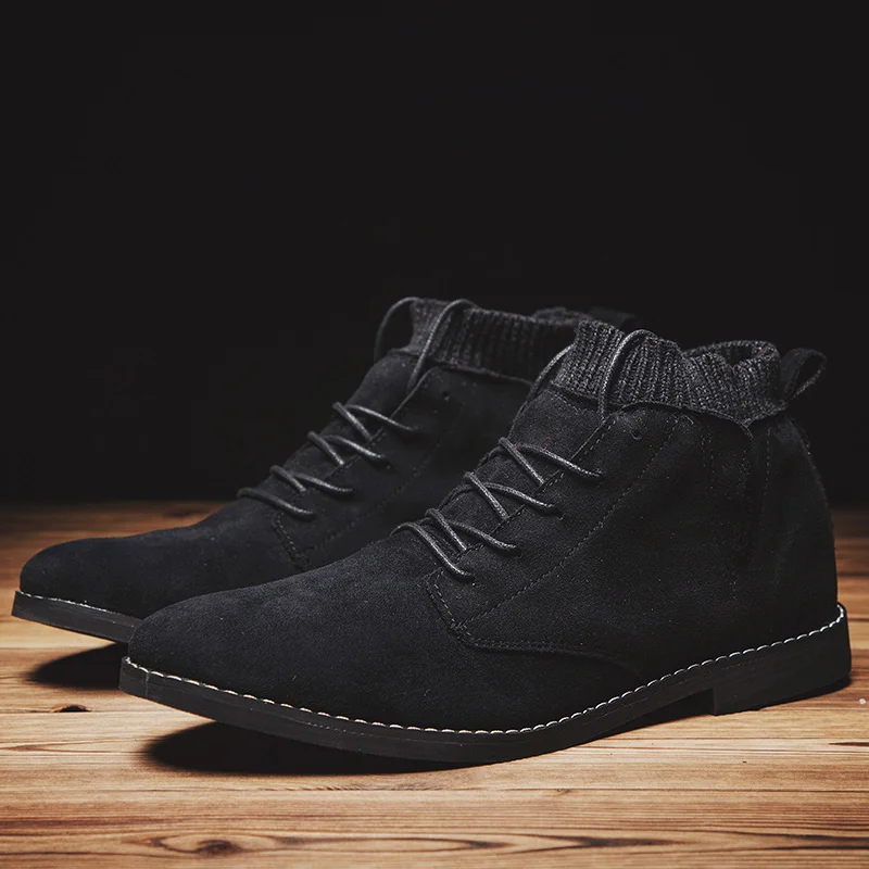 

Mens Brown Shoes Men's Casual Leather Shoes Brown Sneakers Mens Boots Ocio Hot Sale Black Men 2020 Fashion For Sport