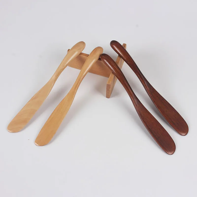 

1 шт. 2 цвета деревянный мармелад, искусственный нож для масла, табуретная посуда с толстой ручкой, высокое качество, многофункциональный