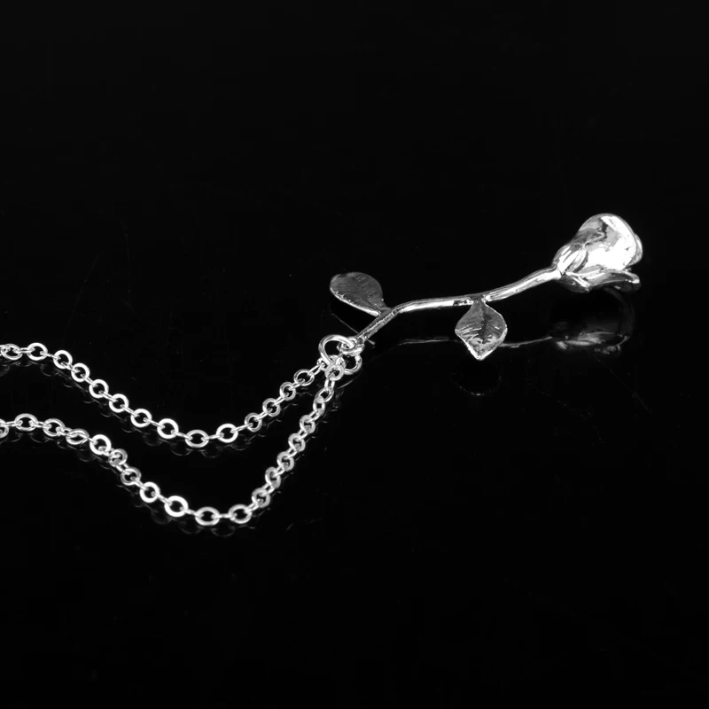 3D колье с повесткой в виде Розы 3 Цвета милые Дизайнерские кроссовки розового