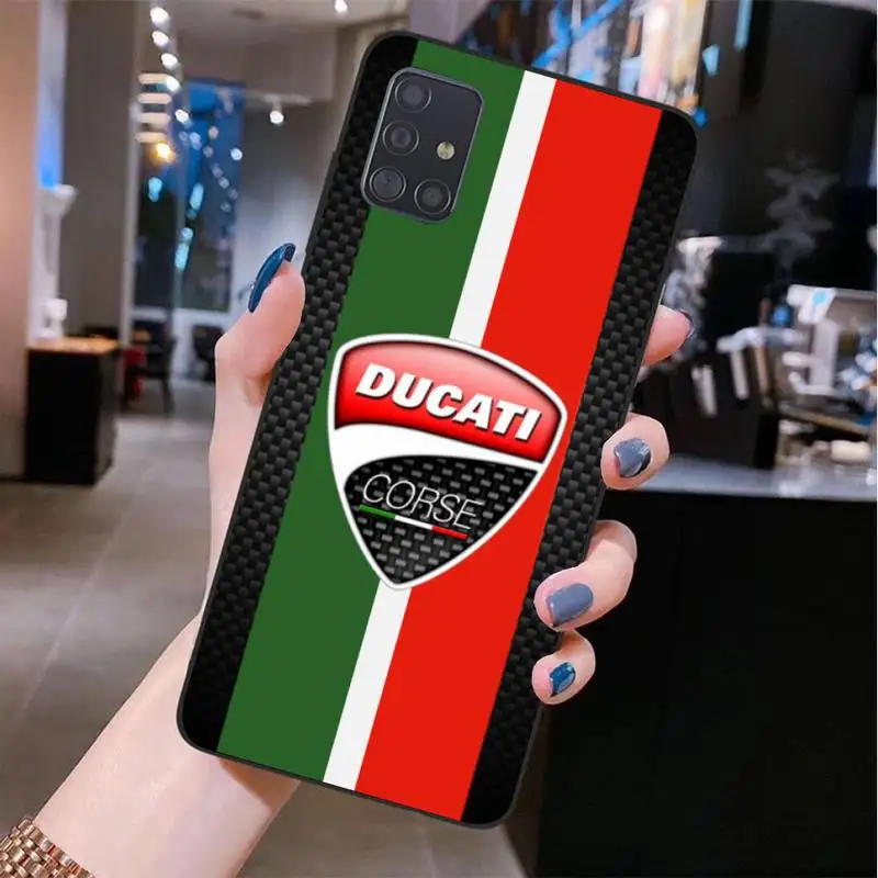 

Famous Motorcycle Ducatis Brand Phone Case For Samsung GalaxyA51 A40 A50 A70 A71 Note 8 9 10 Tpu Cases Cover