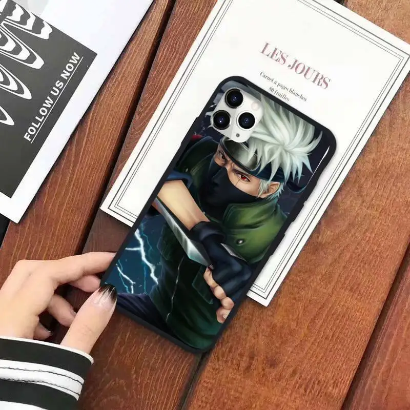 

Naruto Kakashi Anime mobile Phone Case for iPhone 11 12 pro XS MAX 8 7 6 6S Plus X 5S SE 2020 XR