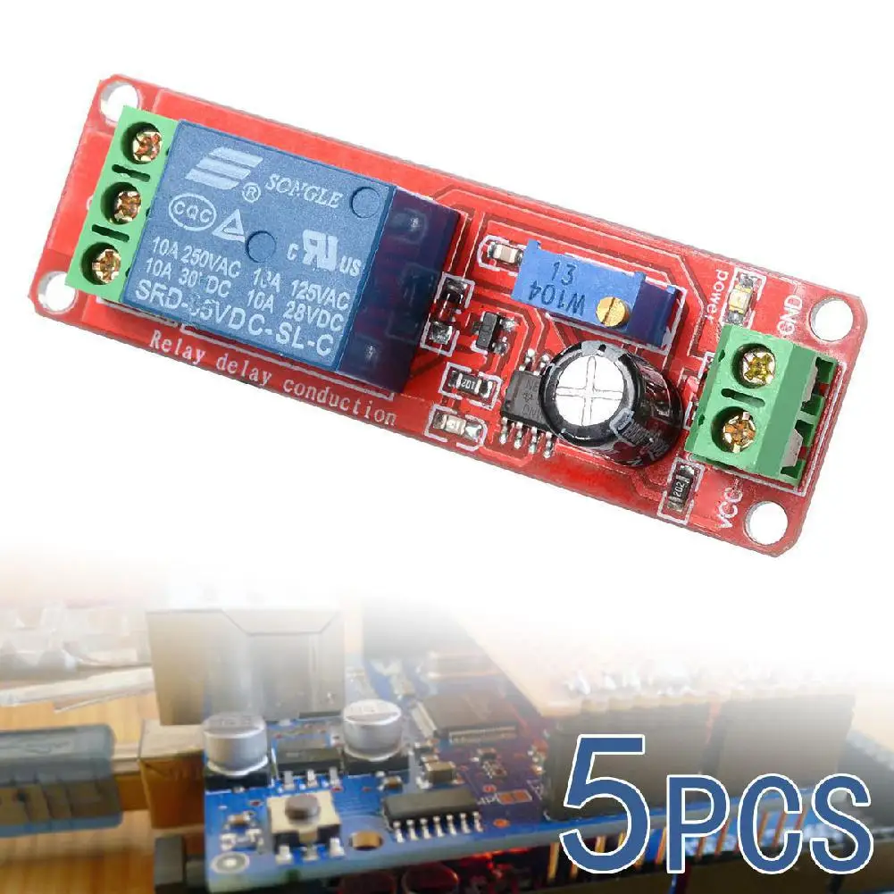 5Pcs DC 12V Delay Relay Shield NE555 Timer Switch Adjustable Module 6*2CM | Обустройство дома