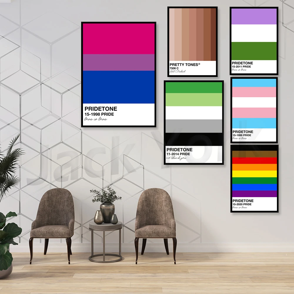 Принт медведя гордости | Постер CLIPARTO ЛГБТ Настенное искусство с принтом Гей