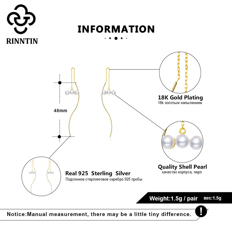 Серьги-капельки из стерлингового серебра 925 пробы с жемчугом в виде раковины