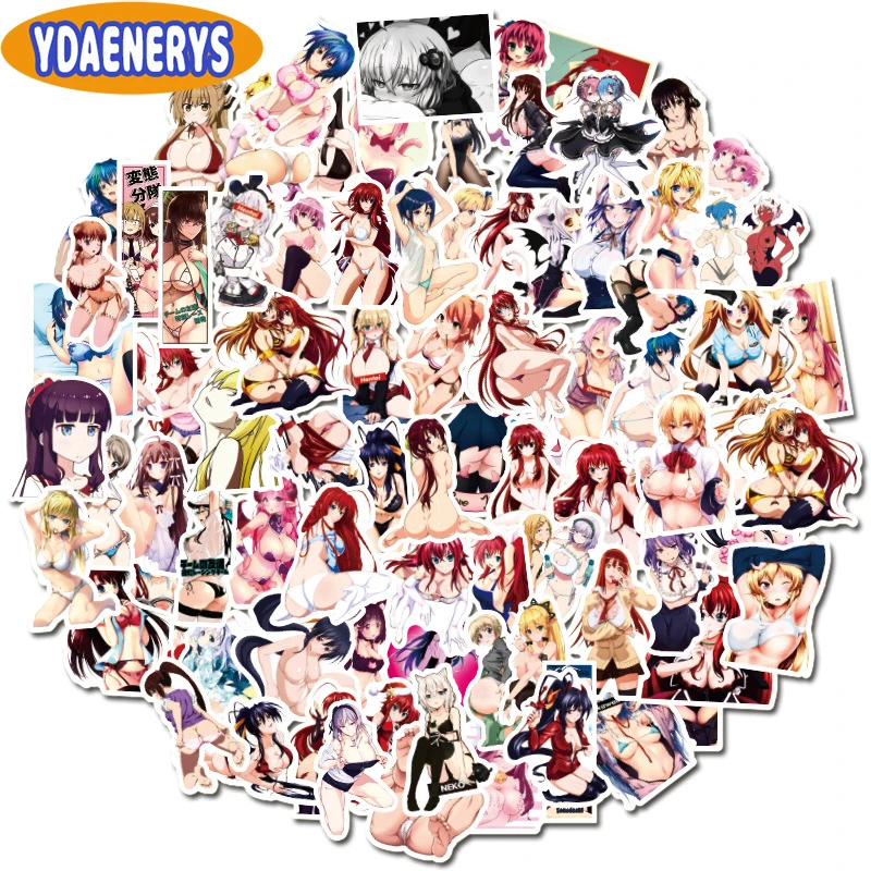 

100Pcs Anime Bunny Girl Sticker Otaku Welfare for Surfboard Skateboard Laptop Luggage Bicycle Mobile Cartoon DIY Stickers Decals