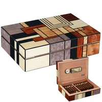 cohiba humidor cedar wood large capacity glossy home cigar humidor box w magnet hygrometer humidifier cigar box