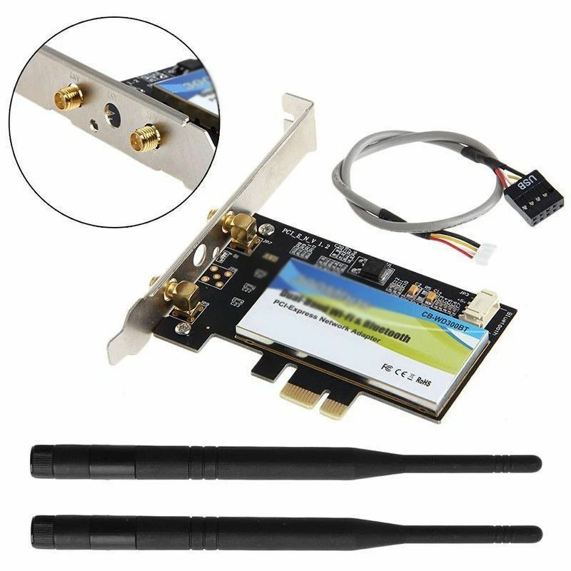 Настольный адаптер для Atheros AR5B225 AR9485 150 Мбит/с PCI E Express настольный Беспроводной Wi-Fi