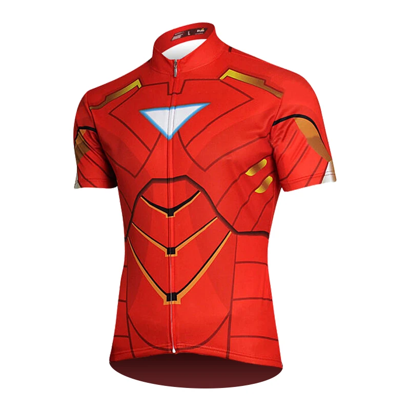 Jersey Marvel мстители супергерой Велоспорт Джерси IronMan велосипедная одежда костюм Велосипедное Джерси велосипедные комплекты велосипедные шорты Джерси набор - Цвет: Jersey