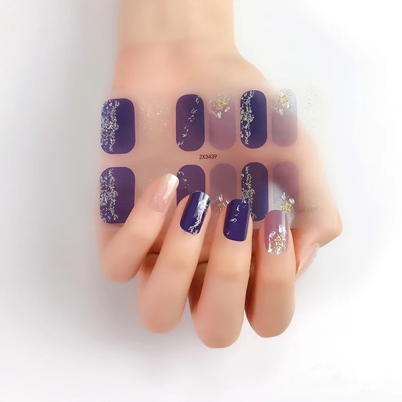 

New Arrival Nail Sticker Decal Decorations Designed Full Wraps Shiny Nail Art Multicolor Nail Stickers Manicuring Nail Art