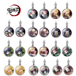 20Pcs Anime Demon Slayer Earrings Japanese Cartoon Blade of Ghost Stud Earrings Metal Cosplay Earings Jewelry For Women Men Gift 20Pcs Anime Demon Slayer Earrings Japanese Cartoon Blade of Ghost Stud Earrings Metal Cosplay Earings Jewelry For Women Men Gift
