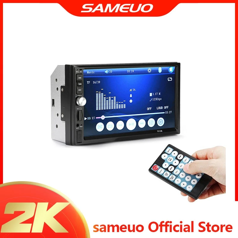 SameuoCar Mp5 плеер 2 din проигрыватель автомобильное радио сенсорный экран 7 дюймов HD MP5