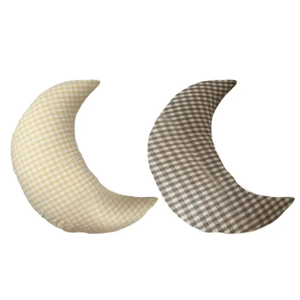 

Newborn Baby Posing Pillow Crescent Moon Pillow Photography Prop Baby Bed Soft Cushion Kawaii Moon Stuffed Plush Toys