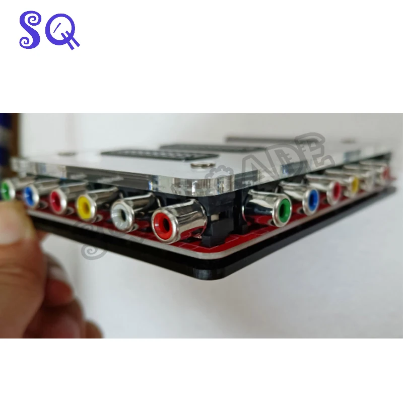 Акриловый чехол Mini SCART дистрибьютор преобразователь видео RGBS/SCART 1 в 2RGBs/SCART 4 Out Auto