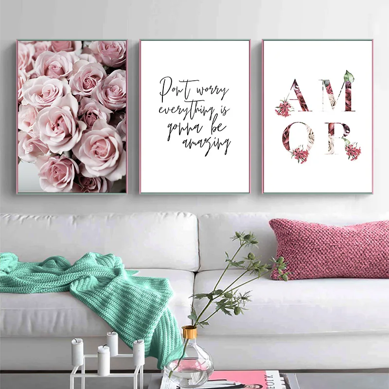 Romantic Rose Flower Diy Painting By Numbers Modern Wall Art Picture Unique Gift For Wedding Decoration Arts | Дом и сад