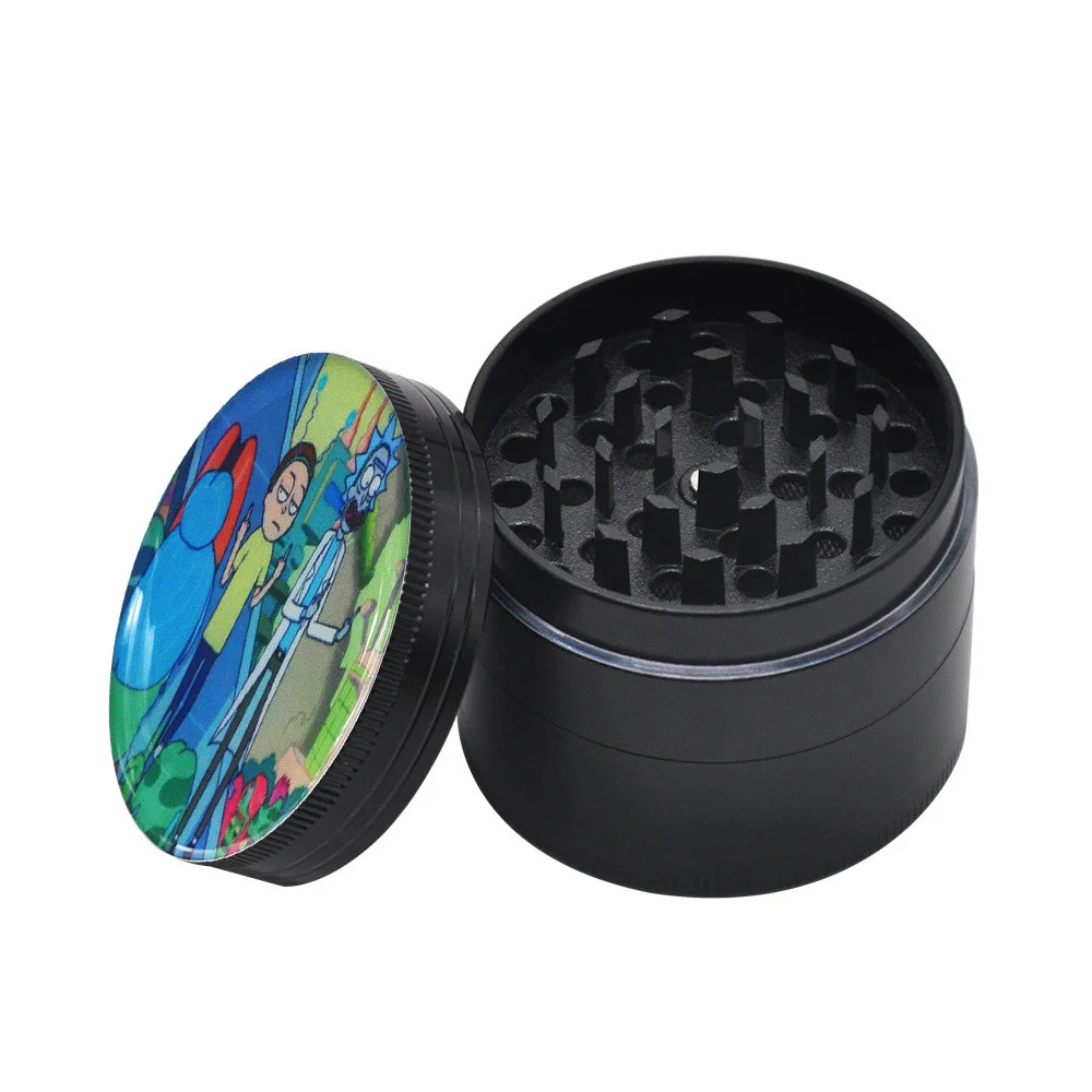 Цинковый сплав курение травяной шлифовальные станки 50 мм Классический Рик и Моти