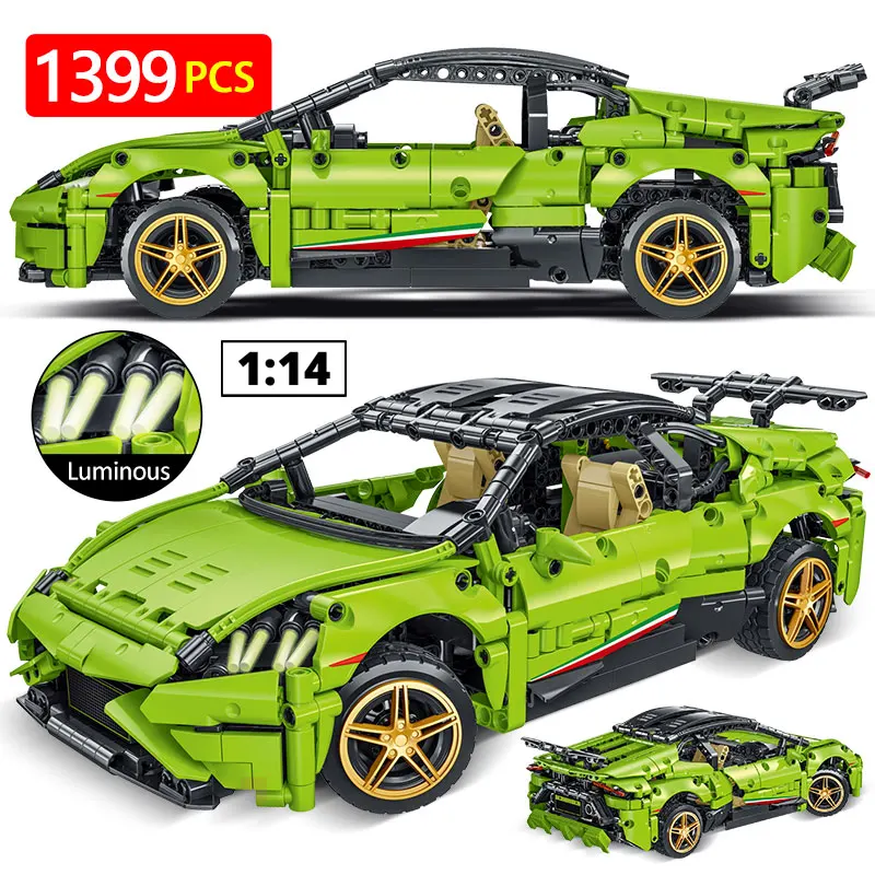 

1399pcs Technical City Racing Car Building Blocks Competition Mechanical Super Sports Drift Vehicle Bricks Toys For Kids Gifts