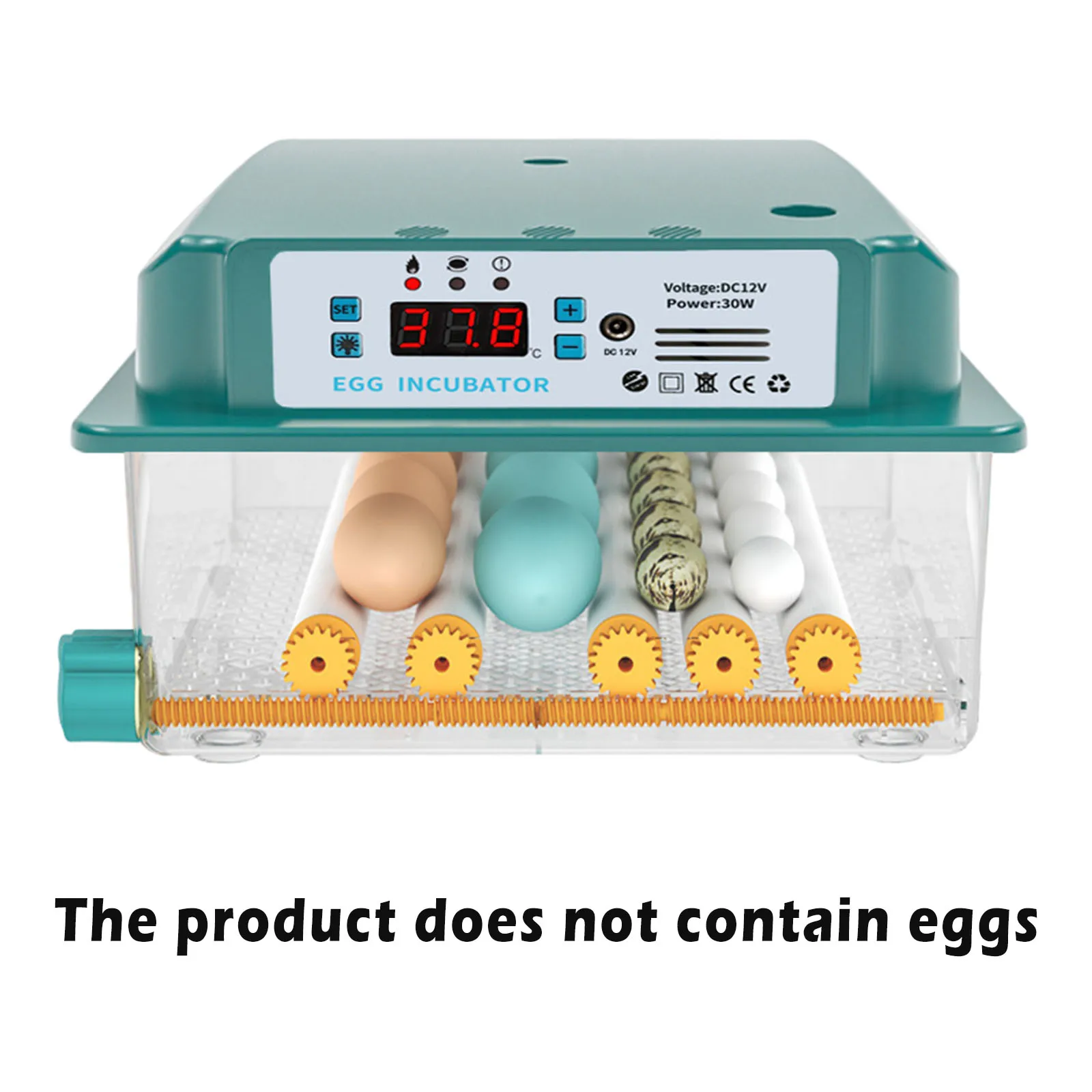 

Household Egg Incubator Fully Automatic Hatch Temperature Control Chicken Duck Eggs Poultry Hatcher Machine EU Plug