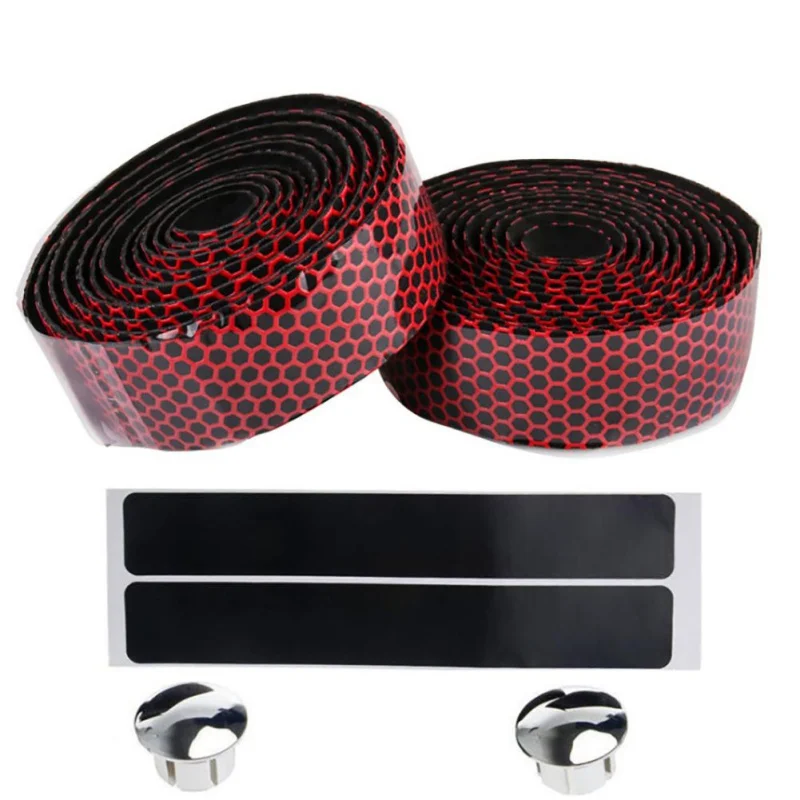 

Cycling Road Bike Handlebar Tape Anti-slip Bicycle Handle Bar Tapes Wrap Pattern Sponge Fixing Strap Bicycle Accessories