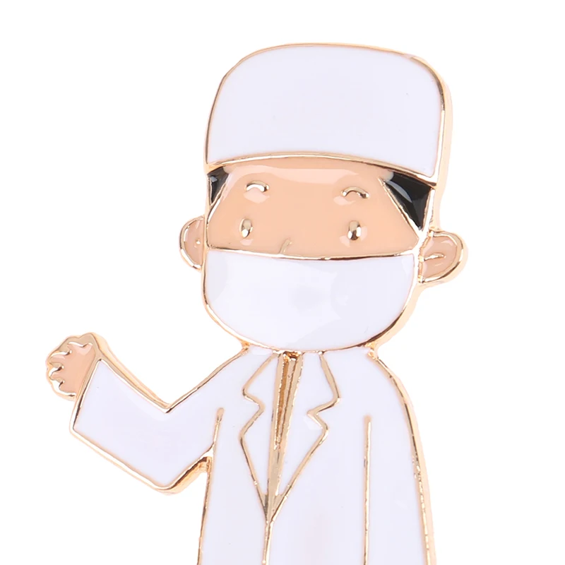 Metal Pin Doctor Badge Stethoscope Ambulance Angel Wings Nurse Hat Cross Shape Enamel Brooches Jewelry Gift |