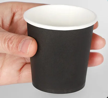 cup 100 шт 100 мл маленькая одноразовая кофейная чашка 4 унции вино молоко чай йогурт фруктовый сок мини вкус Чашки Десерт бумажные кружки с крышками - Цвет: cup