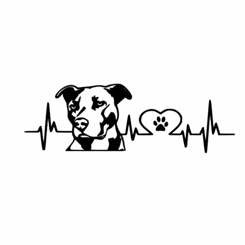 

Personalized Car Stickers Pitbull Love Car Styling Car Sticker Decoration Waterproof and Sunscreen Vinly Decal,20CM*10CM