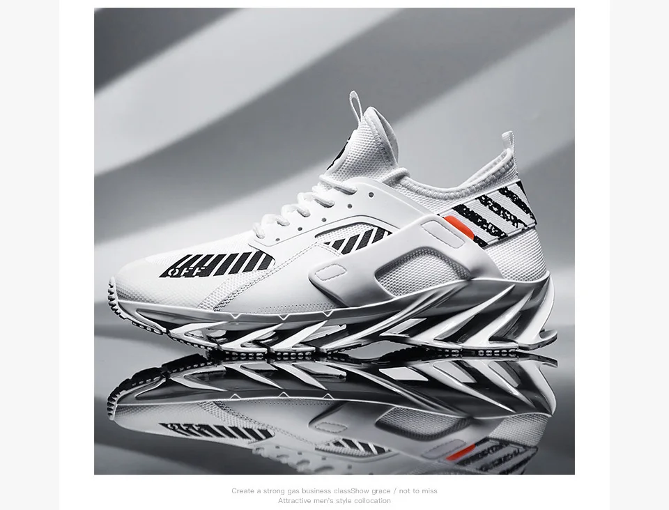 Rommedal man's running shoes Blade bottom shock absorption men sneakers breathable lightweight fashion sport trainers footwear