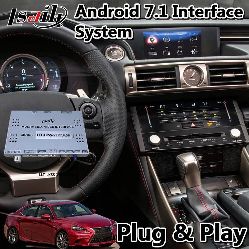 Lsailt Android 7,1 gps навигационный интерфейс для Lexus IS350 управление мышью, авто carplay box для 2013- год 350