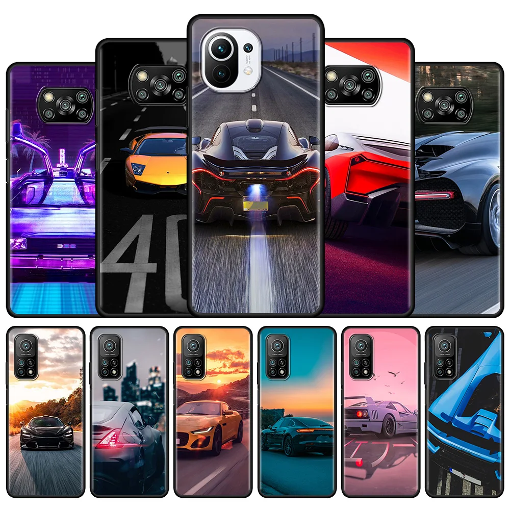 

Cool Car Auto Silicone Case for Xiaomi Mi 10T Pro 11 Lite 5G 9T Note 10 Lite A2 CC9 11X Pro Back Phone Bag Funda Capa