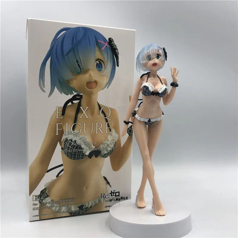 Re: Zero Life in a Different World from Anime Ram Rem Bikini ver. PVC Action Figure 22cm 