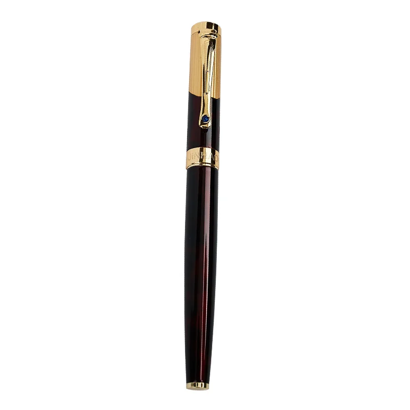 

Jinhao 9009 Black and Golden Luxury Diamond Fountain Pen 0.5mm Metal Nib Ink Pens for Office Supplies Gift Pen